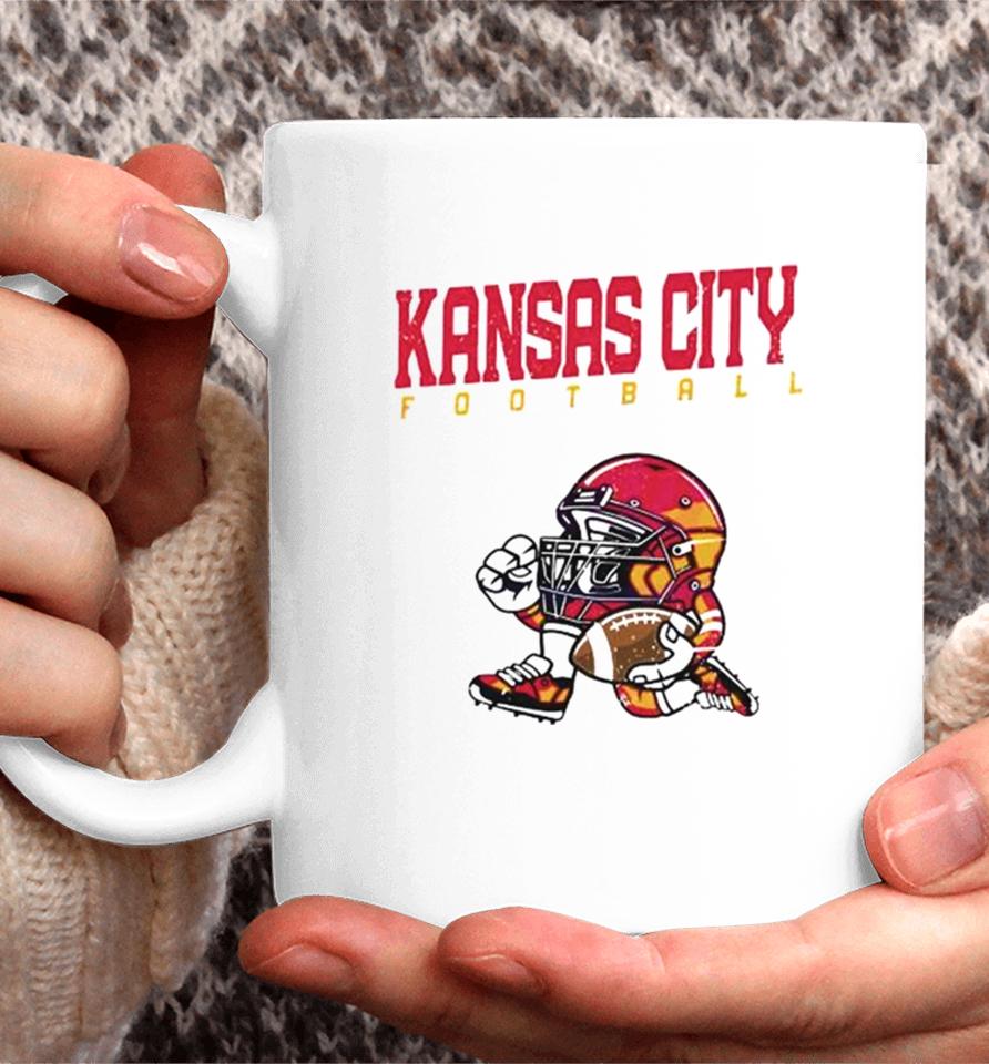Nfl Kansas City Chiefs Football Helmet Run Vintage Coffee Mug
