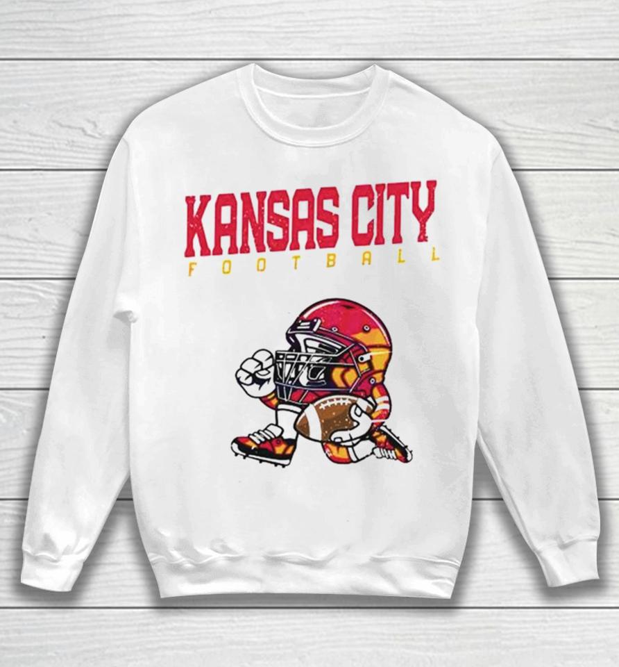 Nfl Kansas City Chiefs Football Helmet Run Vintage Sweatshirt