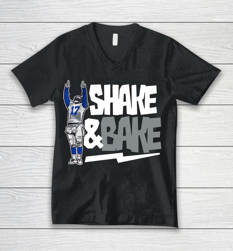 Nfl Los Angeles Rams Baker Mayfield Shake And Bake Unisex V-Neck T-Shirt