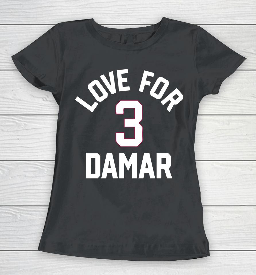 Nfl Love For 3 Damar Women T-Shirt