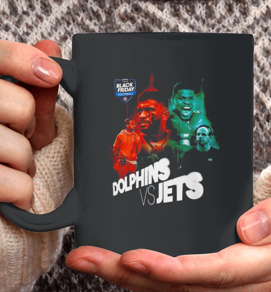 Nfl Matchup Between Miami Dolphins And New York Jets Coffee Mug