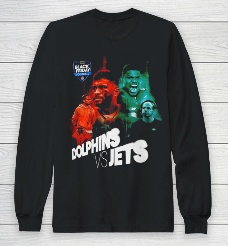 Nfl Matchup Between Miami Dolphins And New York Jets Long Sleeve T-Shirt