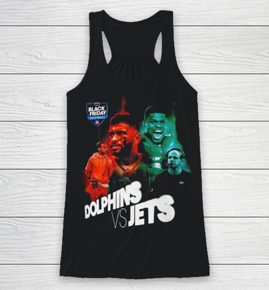 Nfl Matchup Between Miami Dolphins And New York Jets Racerback Tank