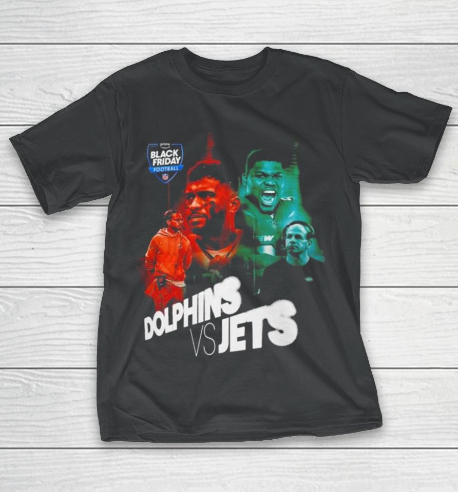Nfl Matchup Between Miami Dolphins And New York Jets T-Shirt