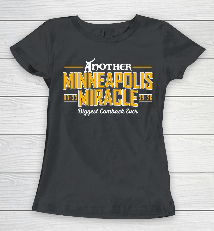 Nfl Minnesota Vikings Another Minneapolis Miracle Women T-Shirt