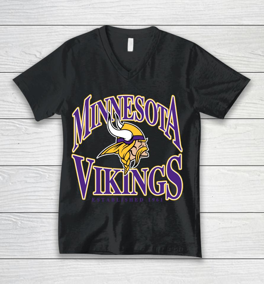 Nfl Minnesota Vikings Playability Unisex V-Neck T-Shirt