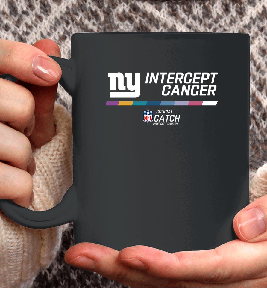 Nfl New York Giants 2022 Crucial Catch Intercept Cancer Coffee Mug