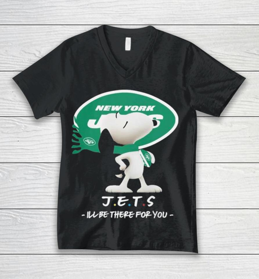 Nfl New York Jets Snoopy I’ll Be There For You 2023 Unisex V-Neck T-Shirt