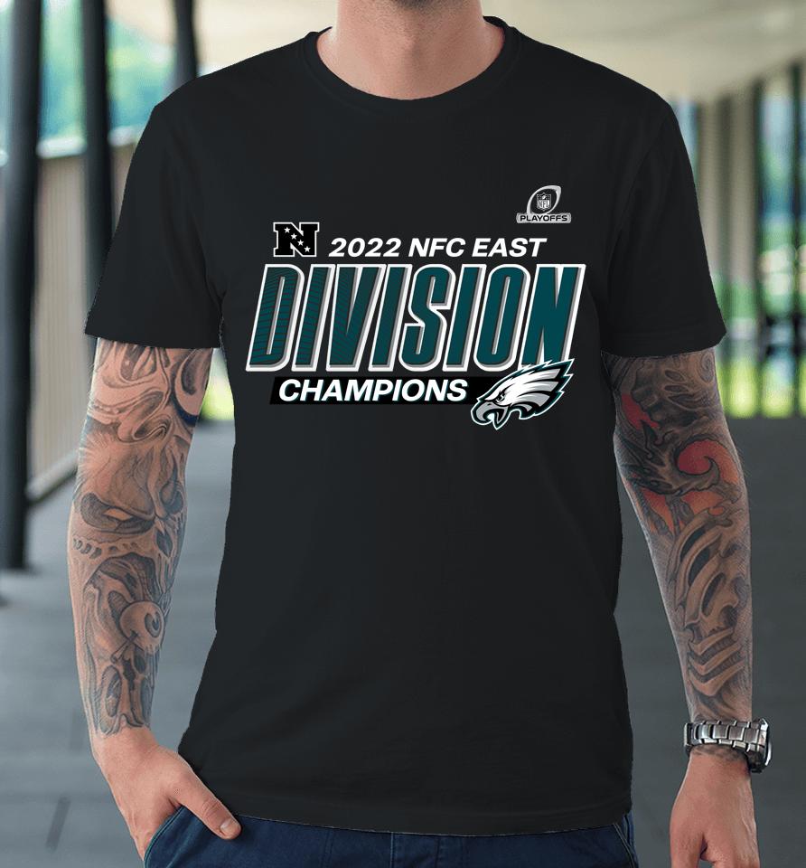 Nfl Philadelphia Eagles Fanatics Branded 2022 Nfc East Division Champions Divide Conquer Premium T-Shirt