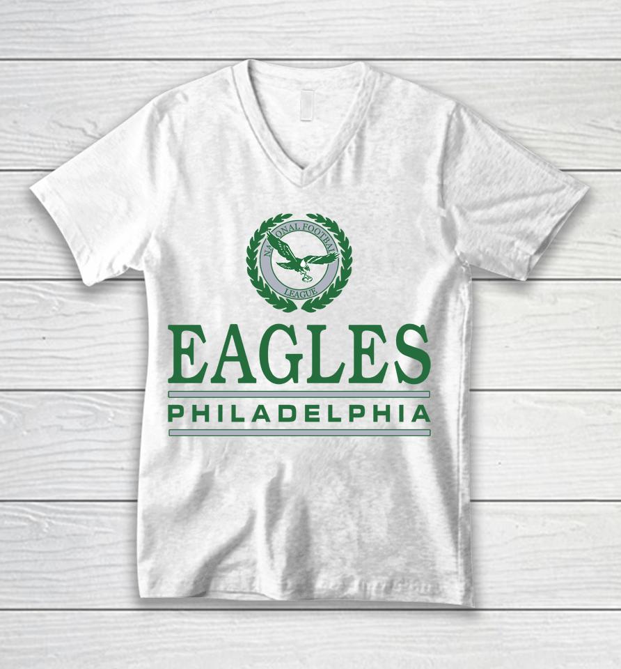 Nfl Philadelphia Eagles Logo Crest Unisex V-Neck T-Shirt
