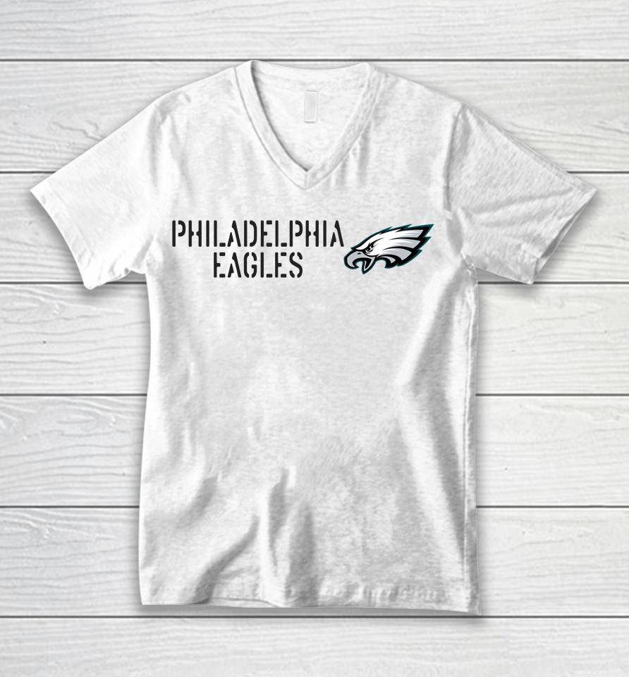 Nfl Philadelphia Eagles Salute To Service 2022 Unisex V-Neck T-Shirt