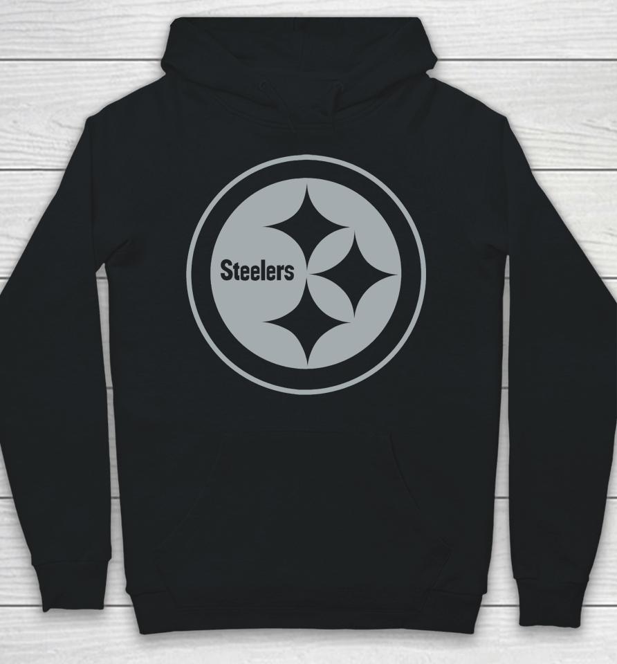 Nfl Pittsburgh Steelers Rflctv Name And Logo Hoodie