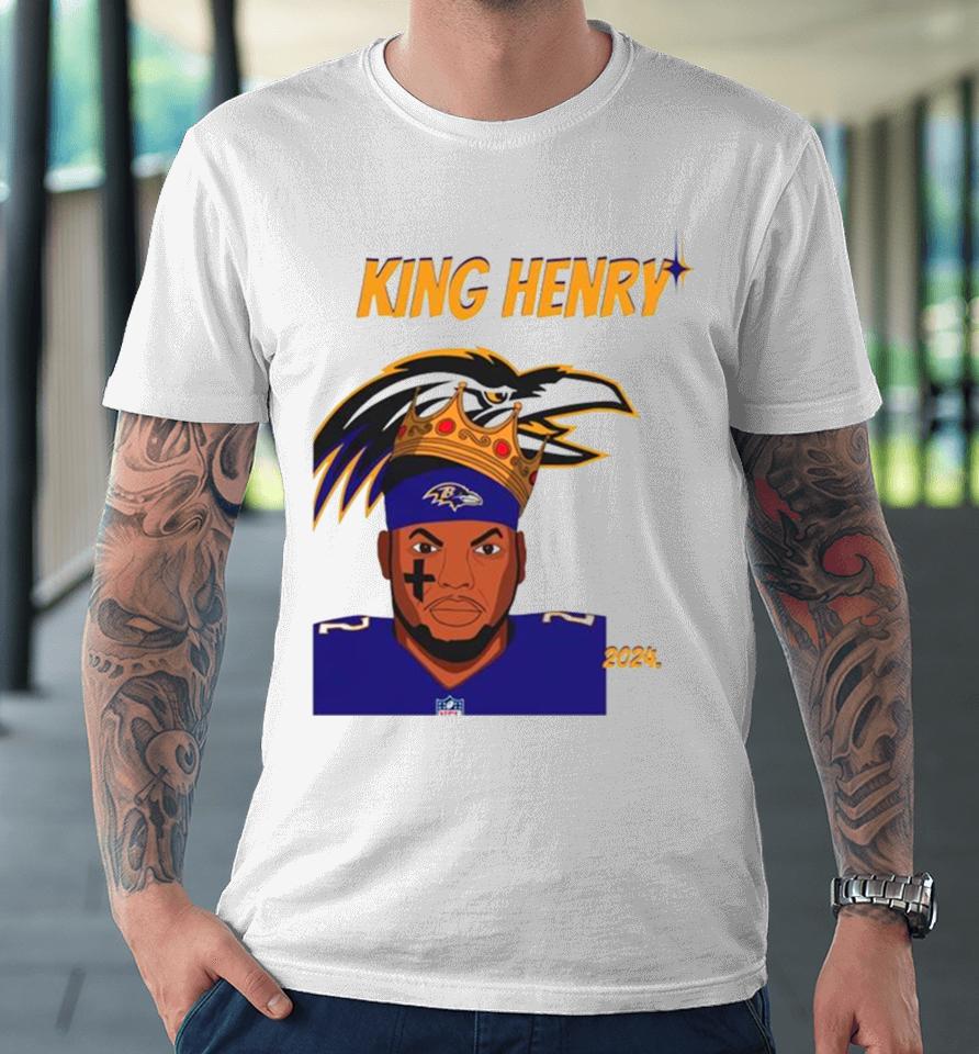 Nfl Ravens Football King Henry Baltimore Premium T-Shirt