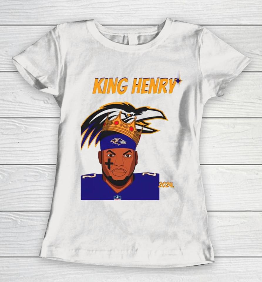 Nfl Ravens Football King Henry Baltimore Women T-Shirt