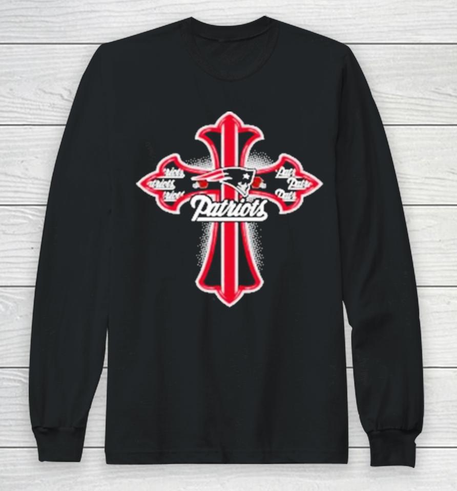 Nfl Red Crusader Cross New England Patriots 2024 Long Sleeve T-Shirt