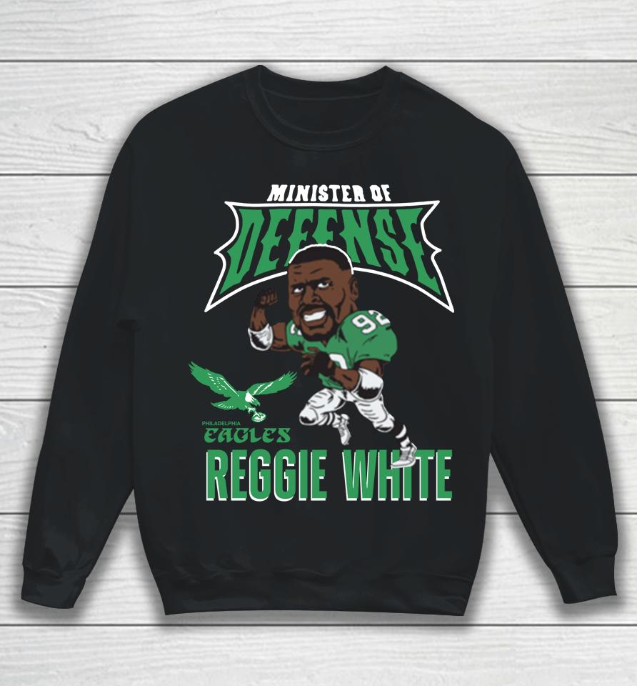 Nfl Reggie White Philadelphia Eagles Caricature Retired Tri-Blend Sweatshirt