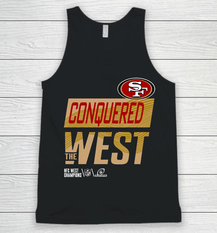 Nfl San Francisco 49Ers Scarlet 2022 Nfc West Division Champions Locker Room Trophy Collection Unisex Tank Top