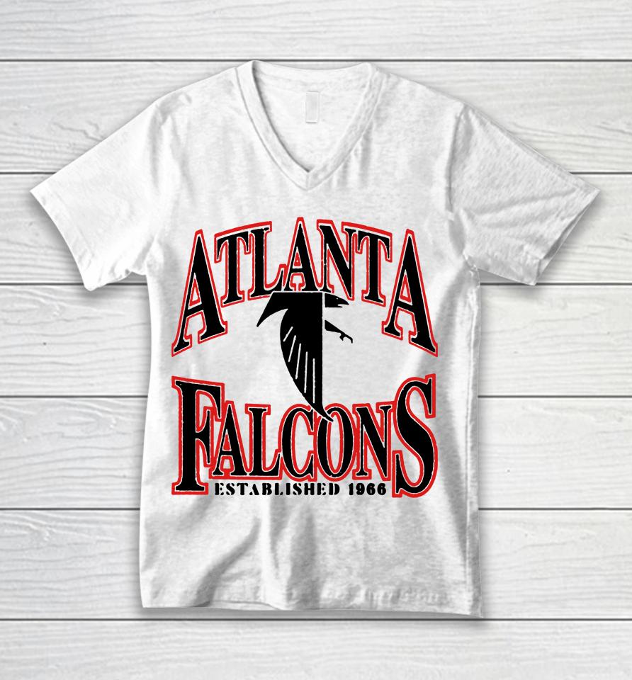 Nfl Shop Atlanta Falcons Playability Est 1966 Unisex V-Neck T-Shirt