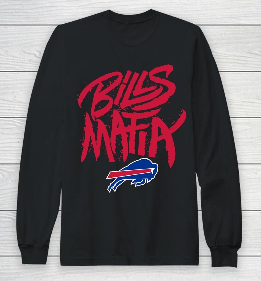 Nfl Shop Bills Mafia Iconic Hometown Graphic Navy Long Sleeve T-Shirt