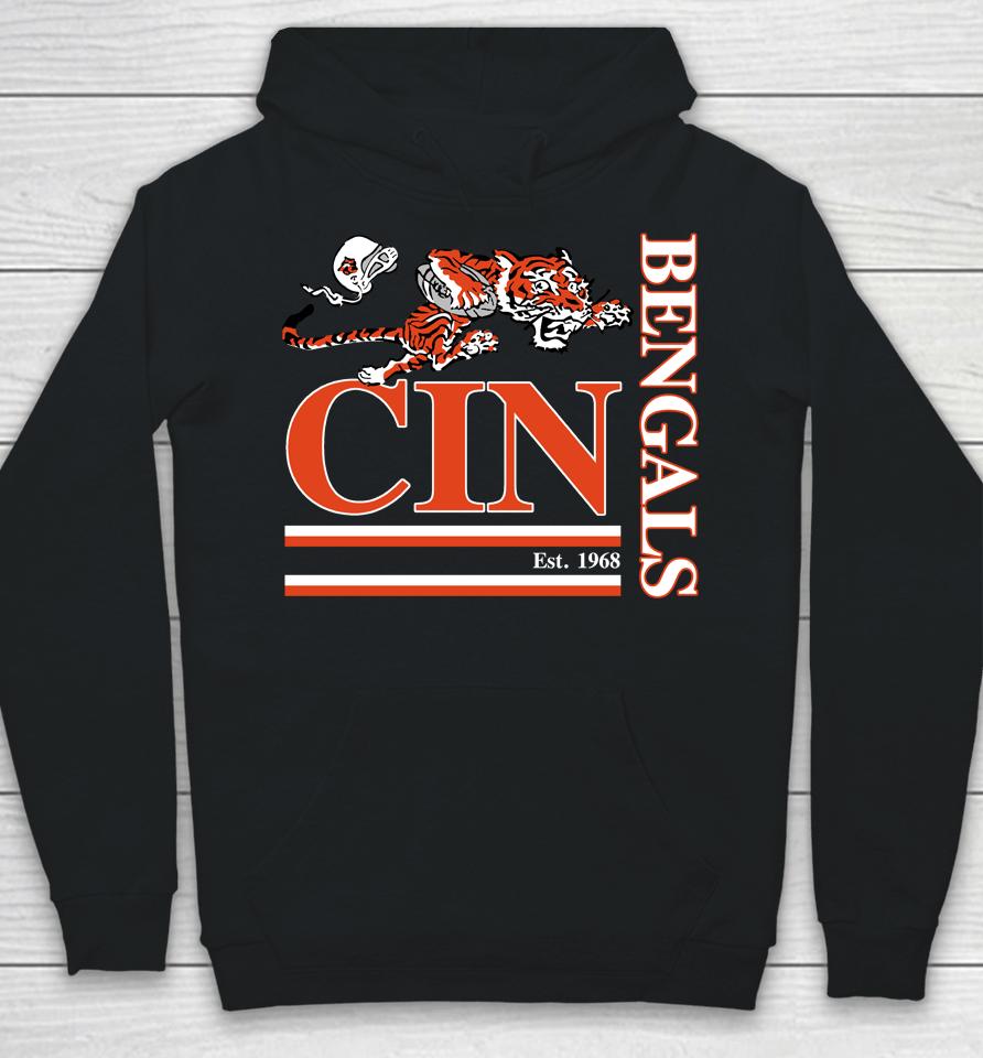 Nfl Shop Cincinnati Bengals Black Wordmark Logo Hoodie