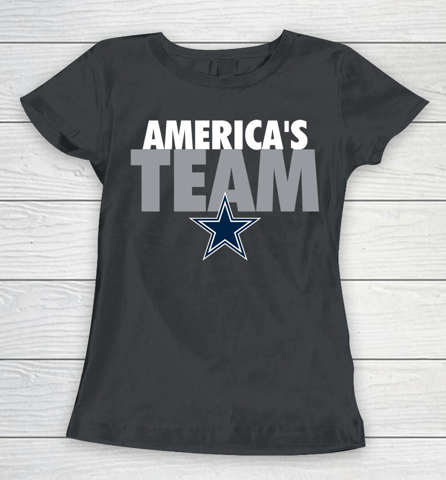Nfl Shop Dallas Cowboys America's Team Women T-Shirt