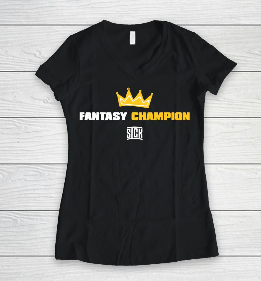 Nfl Shop Fantasy Champion 2023 Women V-Neck T-Shirt