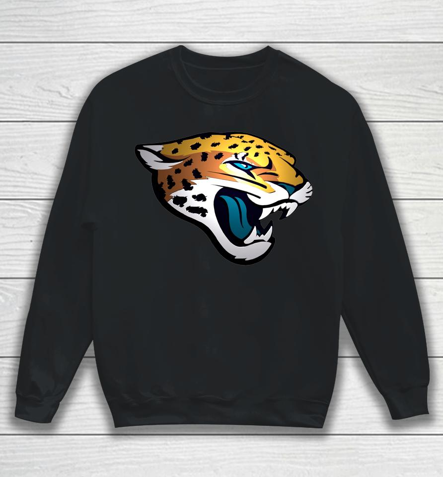 Nfl Shop Men's Jacksonville Jaguars Black Big And Tall Primary Team Logo 2022 Sweatshirt