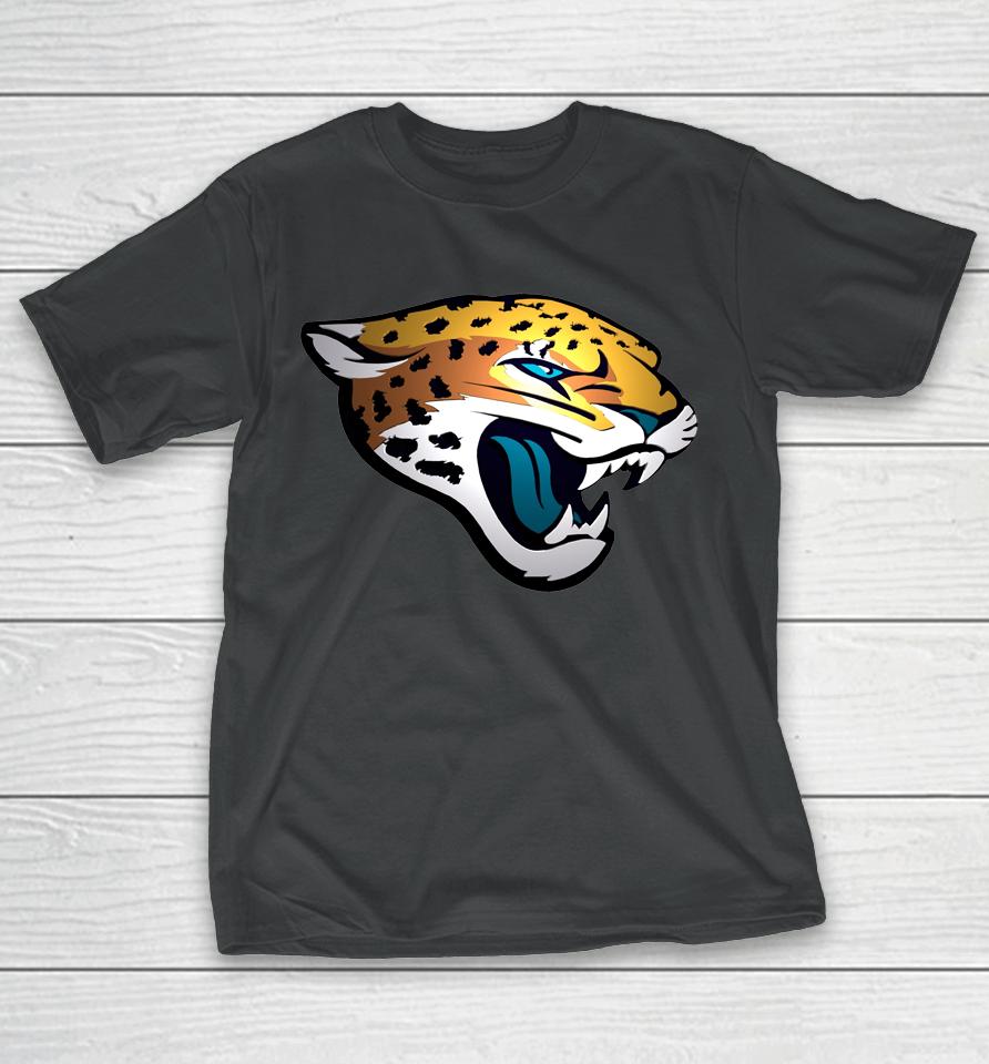 Nfl Shop Men's Jacksonville Jaguars Black Big And Tall Primary Team Logo 2022 T-Shirt