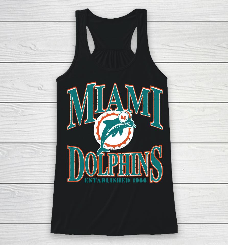 Nfl Shop Men's Miami Dolphins Playability Logo Est 1966 Racerback Tank