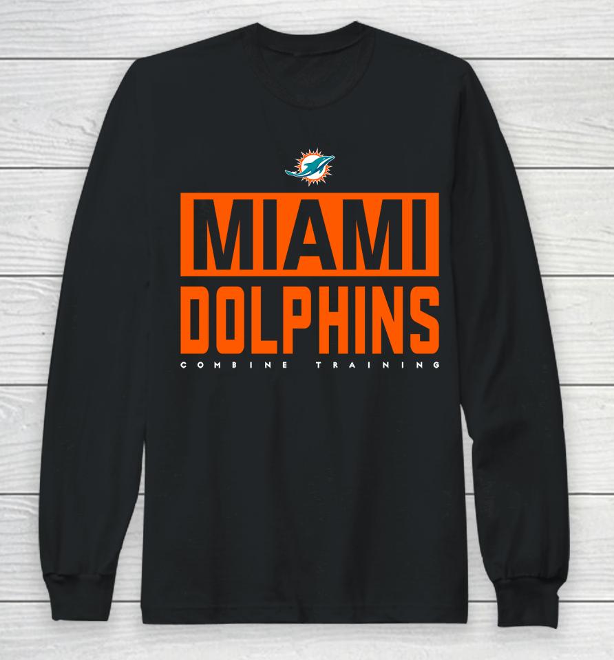 Nfl Shop Miami Dolphins Combine Offsides Long Sleeve T-Shirt