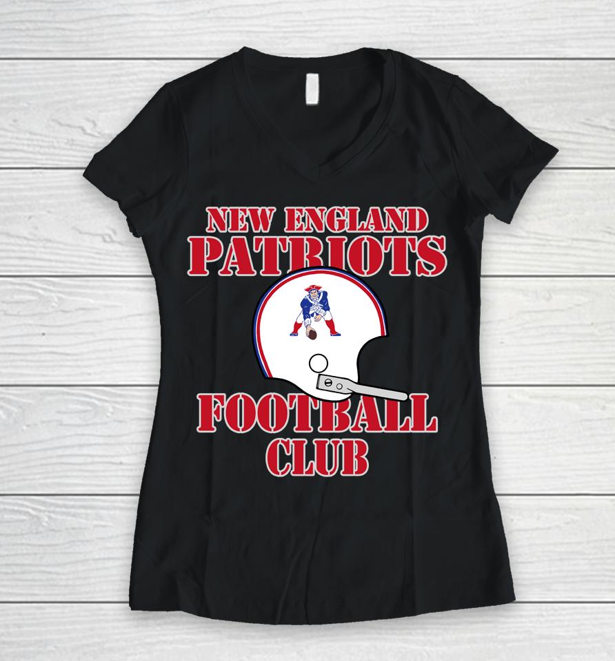 Nfl Shop New England Patriots Starter Throwback End Zone Women V-Neck T-Shirt