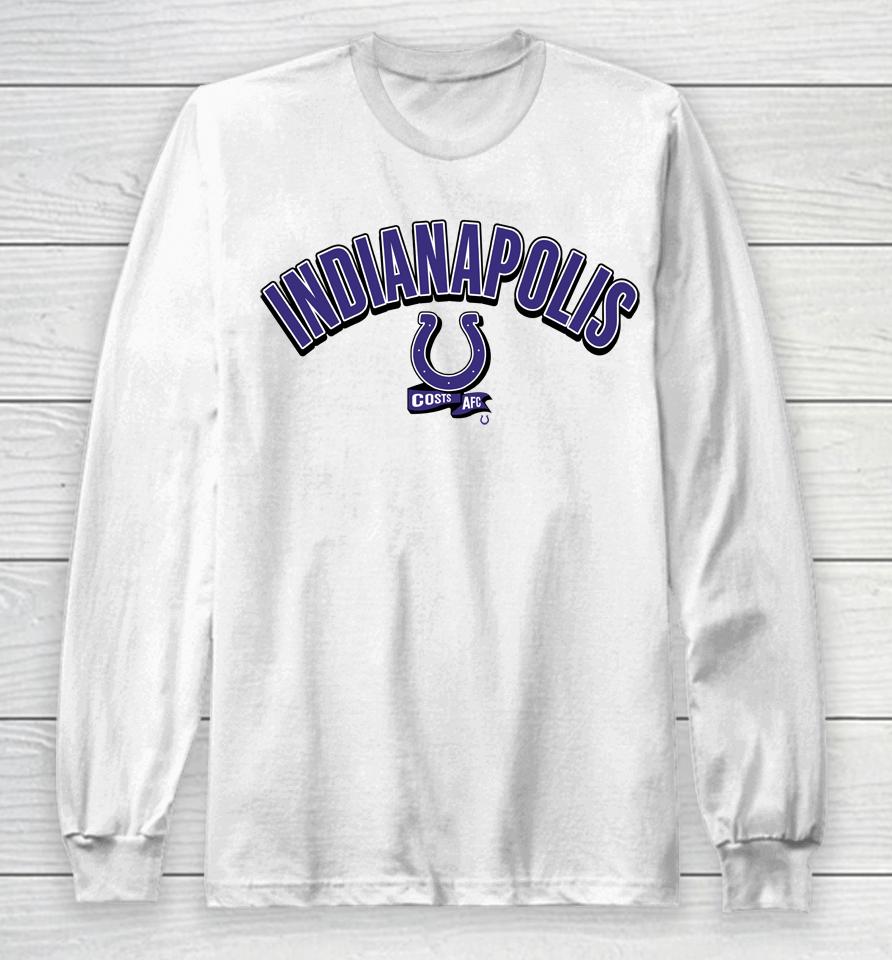 Nfl Shop New Era White Indianapolis Colts Sideline Chrome Long Sleeve T-Shirt