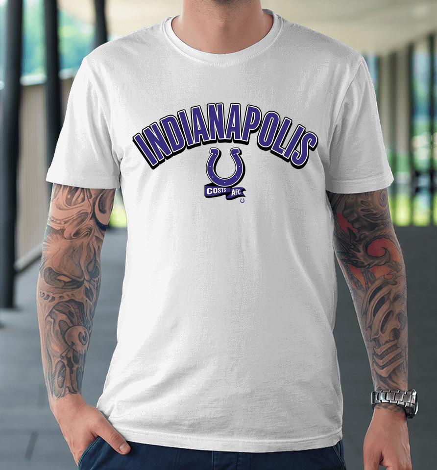 Nfl Shop New Era White Indianapolis Colts Sideline Chrome Premium T-Shirt