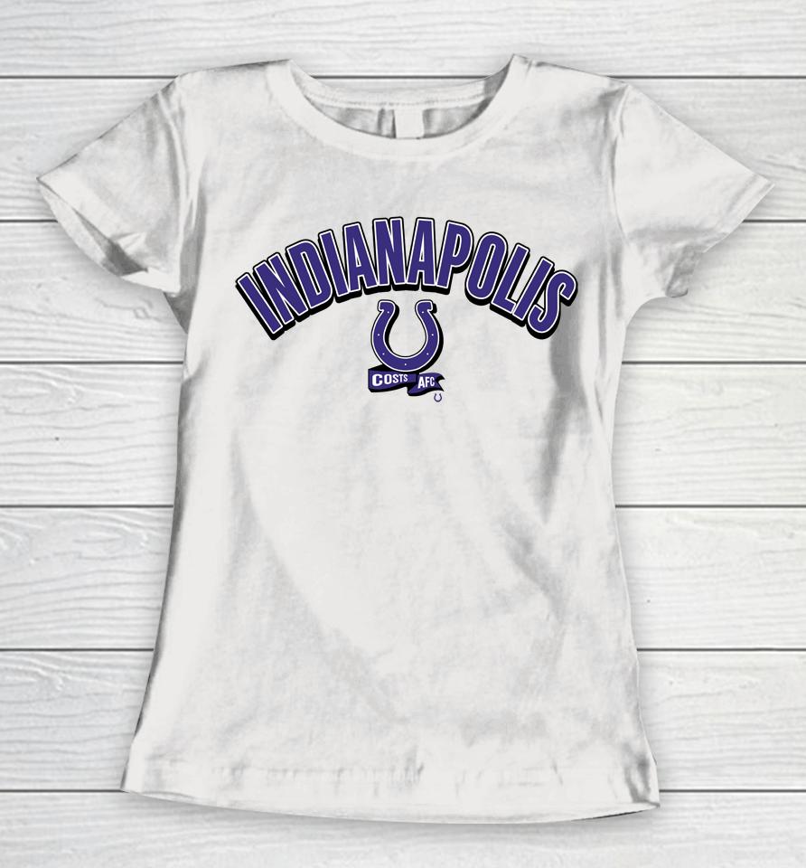 Nfl Shop New Era White Indianapolis Colts Sideline Chrome Women T-Shirt