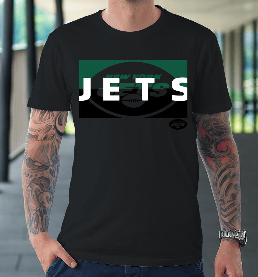 Nfl Shop New York Jets Square Off Grey Premium T-Shirt