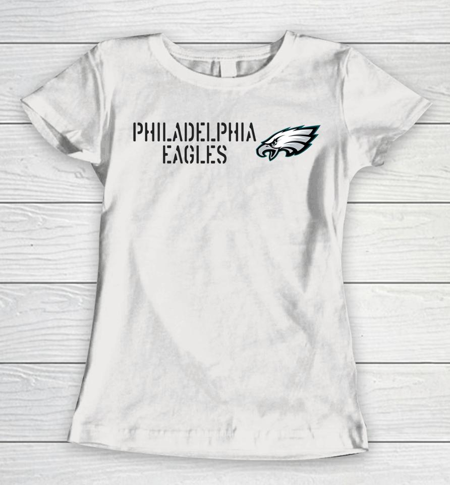 Nfl Shop Offiical 2022 Philadelphia Eagles Salute To Service Women T-Shirt