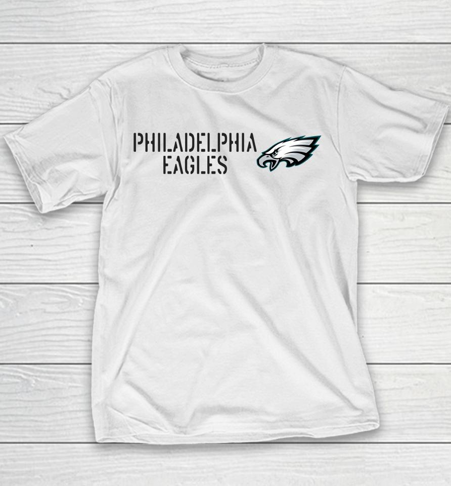 Nfl Shop Offiical 2022 Philadelphia Eagles Salute To Service Youth T-Shirt