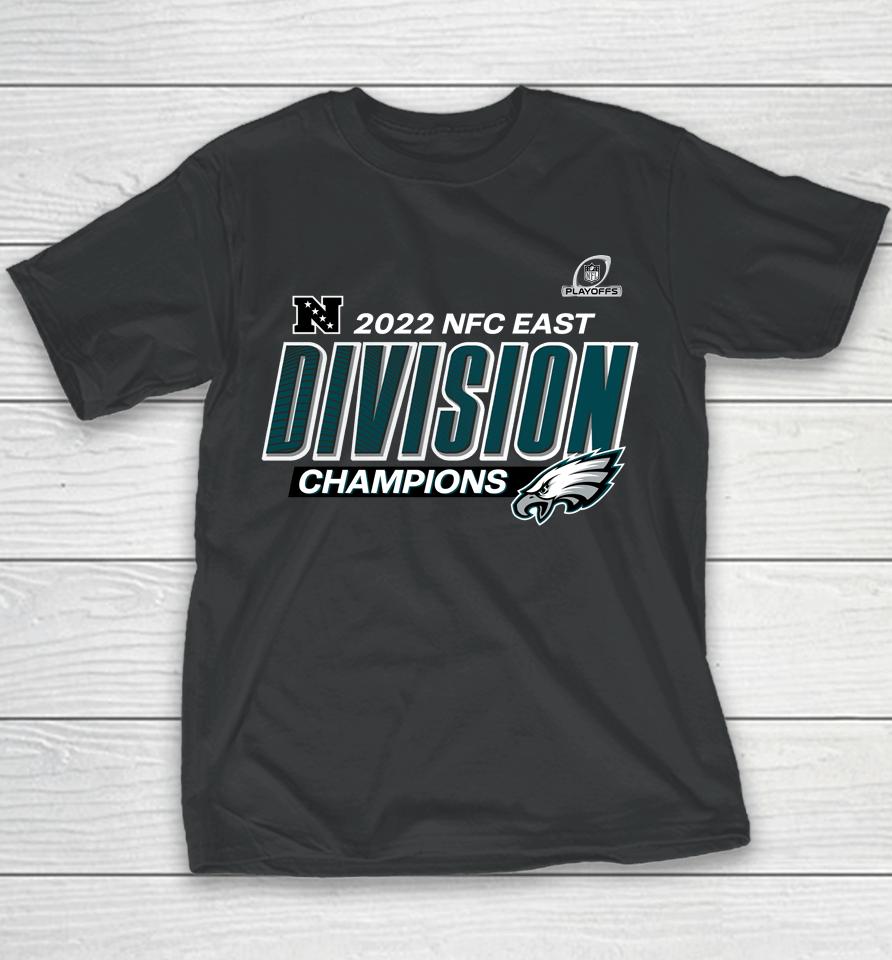 Nfl Shop Philadelphia Eagles Fanatics Branded 2022 Nfc East Division Champions Divide Conquer Youth T-Shirt