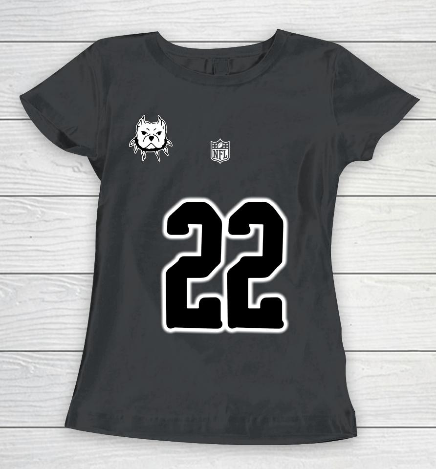 Nfl Shop Por La Cultura Merch New Mitchell And Ness Nfl X Chito Shield Gear 2022 Women T-Shirt