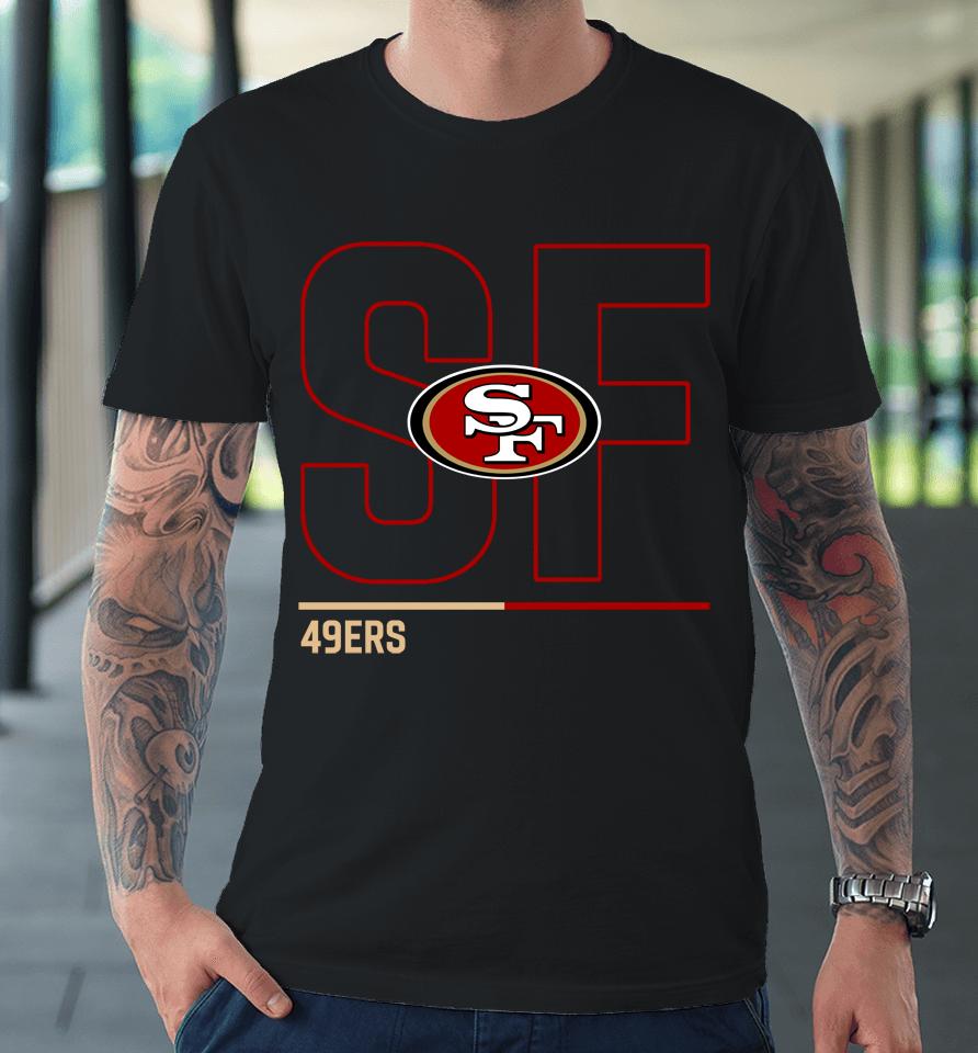 Nfl Shop San Francisco 49Ers Black City Code Club Premium T-Shirt