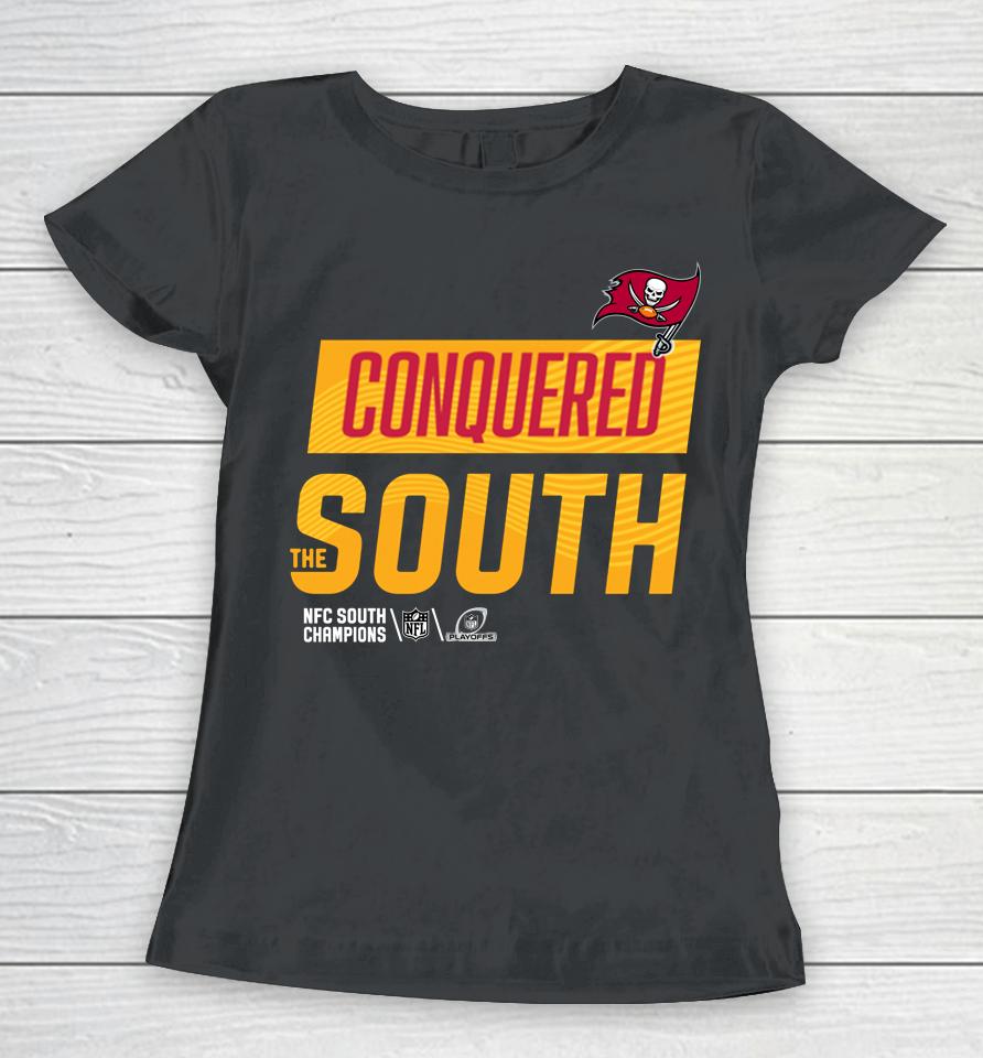 Nfl Shop Tampa Bay Buccaneers 2022 Conquered The South Women T-Shirt