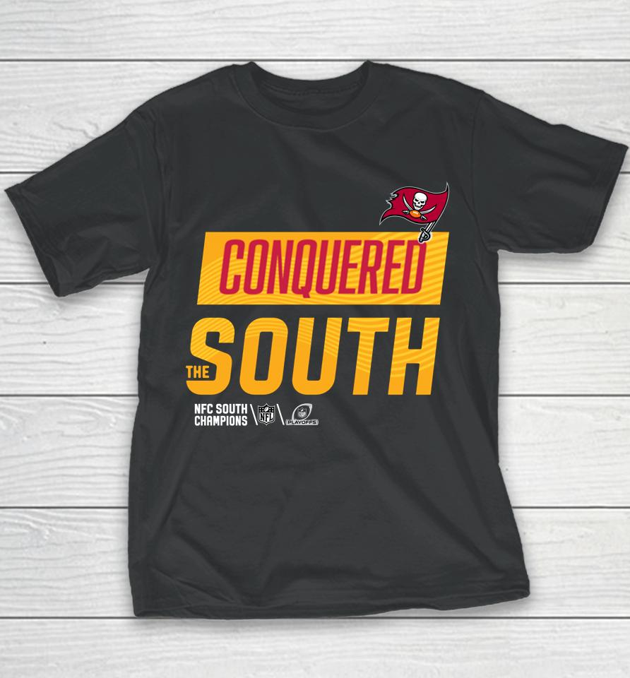 Nfl Shop Tampa Bay Buccaneers 2022 Conquered The South Youth T-Shirt