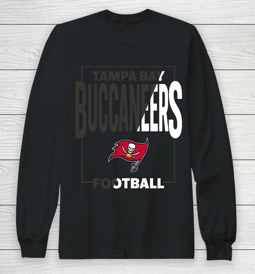 Nfl Shop Tampa Bay Buccaneers Red Coin Toss Football Long Sleeve T-Shirt