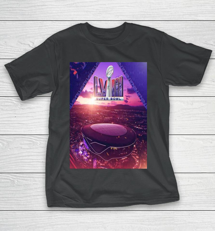 Nfl Super Bowl Lviii In Las Vegas 2024 Allegiant Stadium T-Shirt