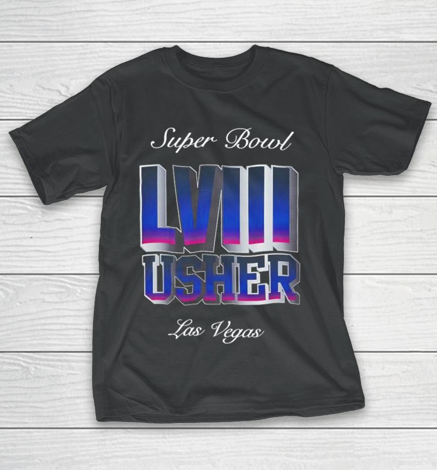 Nfl Super Bowl Lviii X Usher 2024 T-Shirt