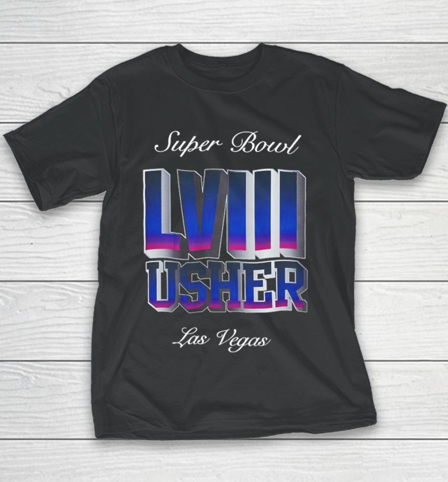Nfl Super Bowl Lviii X Usher 2024 Youth T-Shirt