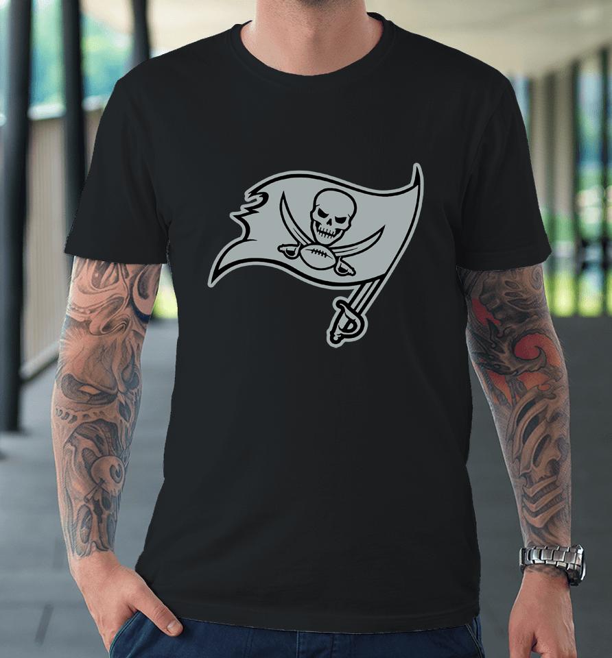 Nfl Tampa Bay Buccaneers Rflctv Name And Logo Premium T-Shirt