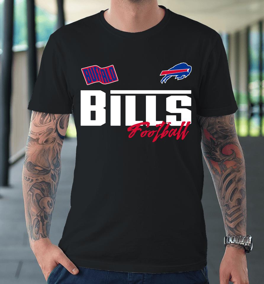 Nfl Team Apparel Buffalo Bills Race Time Royal Premium T-Shirt