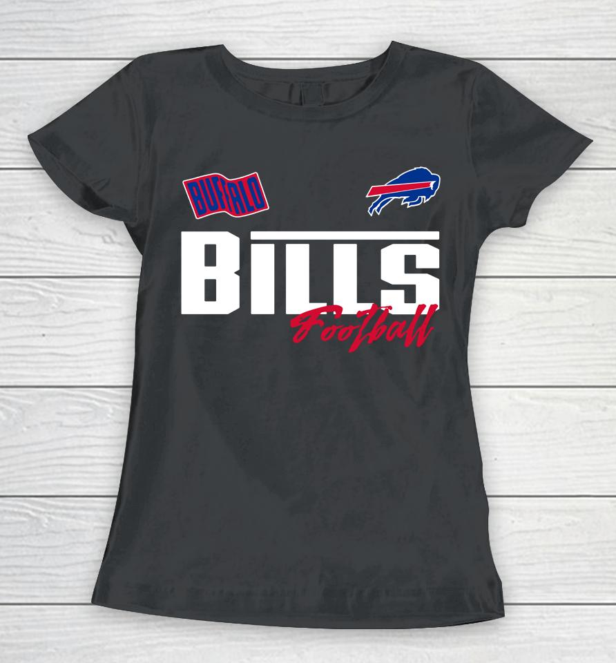 Nfl Team Apparel Buffalo Bills Race Time Royal Women T-Shirt