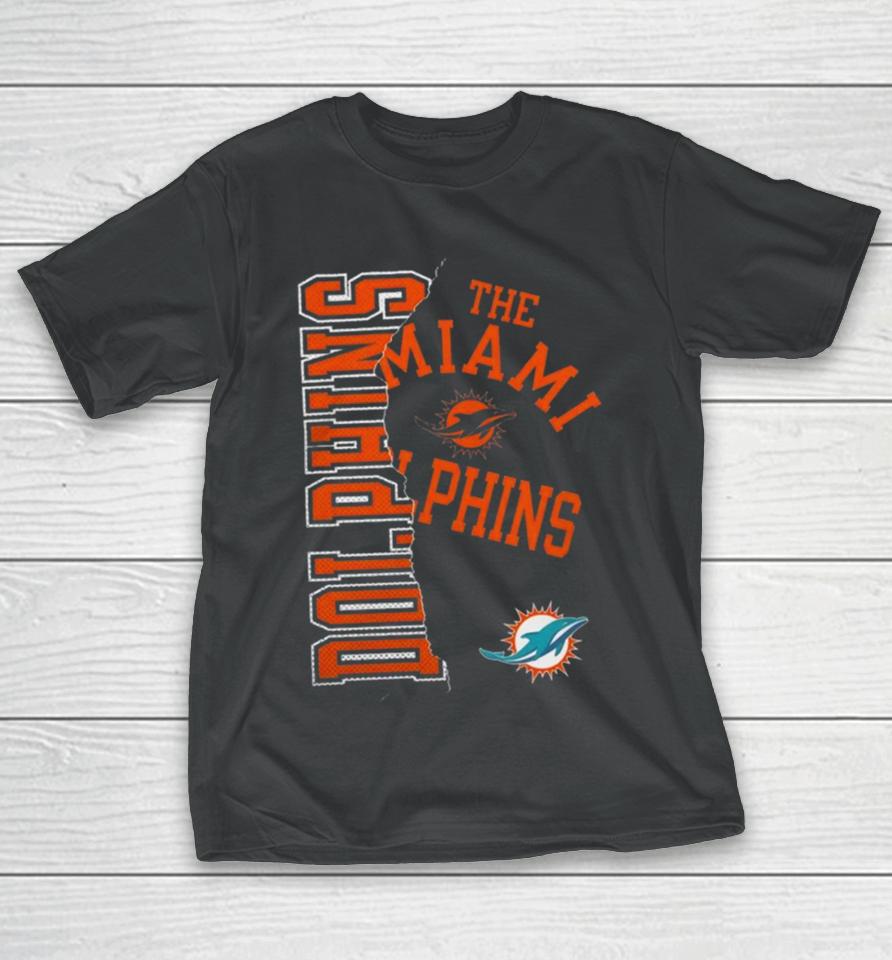 Nfl Team Apparel Miami Dolphins Tear Up T-Shirt